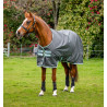 Coperta Horseware Amigo Hero Ripstop Turnout foderata in pile 50g - Grigio shadow / haze / marine