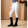 Pantaloni Horseware AA Aria con patch alle ginocchia a vita media - Bianco