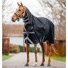 Coperta Horseware Amigo 1200D Integrated Turnout 0g - Nero / grigio titanio / argento
