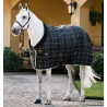 Coperta da scuderia Horseware Rhino 100g - Nero / quadri bianco grigi