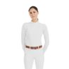 Camicia da concorso Aerolight maniche lunghe Horse Pilot donna - Bianco