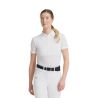 Polo Aeromesh manica corta Horse Pilot donna - Bianco