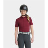Polo Aeromesh manica corta Horse Pilot donna - Rosso scuro