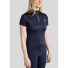 Polo da concorso Montar Everly logo con cristalli Curve donna - Marina