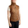 Gilet senza maniche Hybrid Montar MoMary con cristalli gun metal donna - Caramello