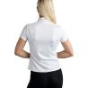 T-shirt a maniche corte Montar MoBlair con cristallo grigio scuro donna - Bianco
