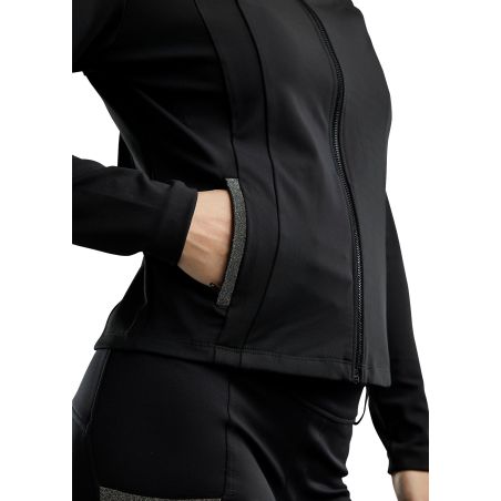 Giacca full zip Montar MoGloria fascia caviale donna