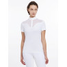 Polo da concorso Emily LeMieux maniche corte - Bianco
