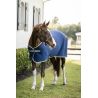 Coperta Horseware Amigo Jersey Poney Cooler - Marino / grigio titanio / argento