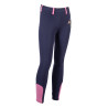 Leggings HKM Pony Dream II con grip in silicone integrale - Blu scuro