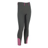 Leggings HKM Pony Dream II con grip in silicone integrale - Grigio verde