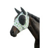 Maschera anti-mosche HKM Flamingo Elastic - Verde / rosa confetto