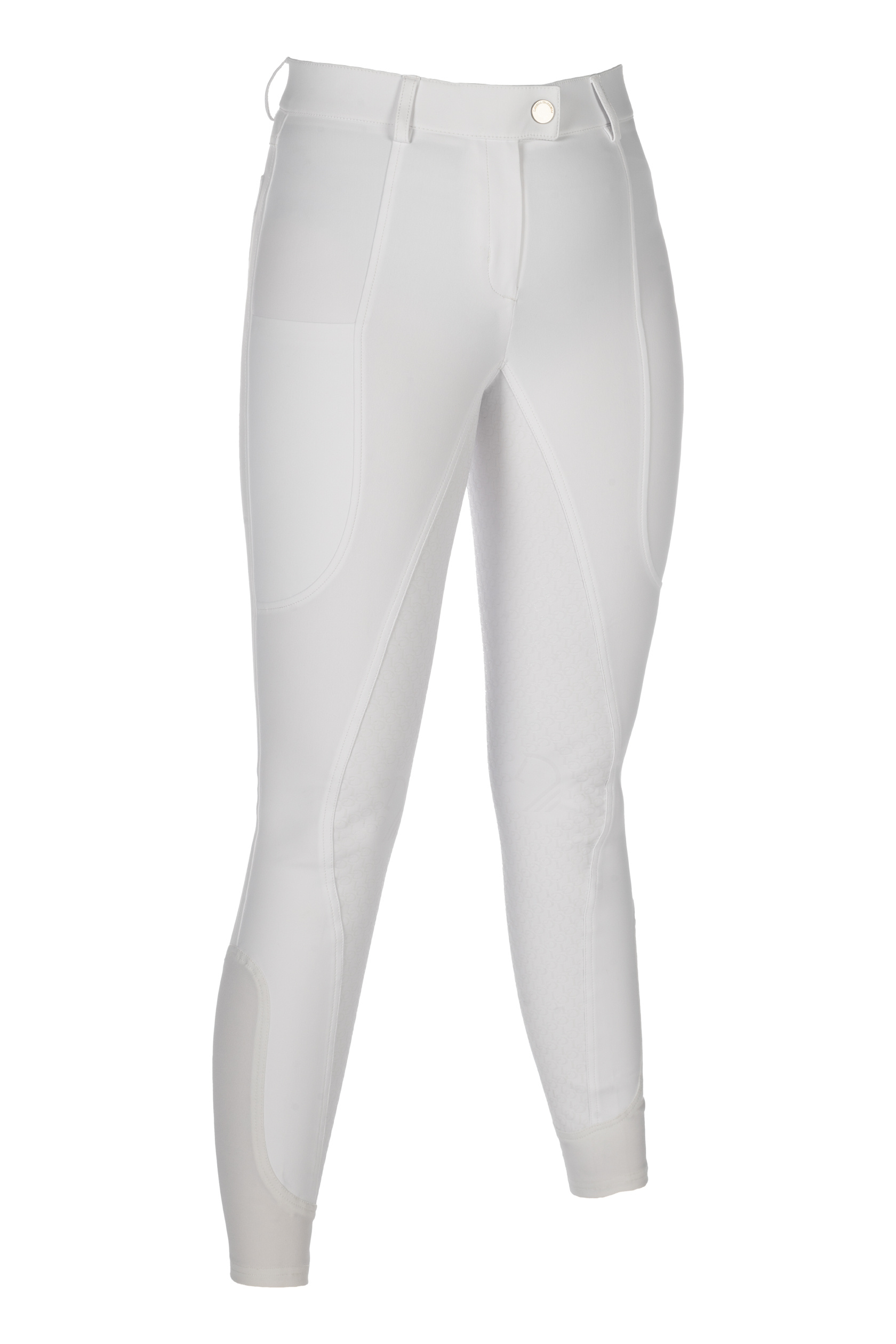 Pantaloni HKM Amalfi full seat in silicone Bianco Pantaloni HKM Amalfi full seat in silicone Bianco