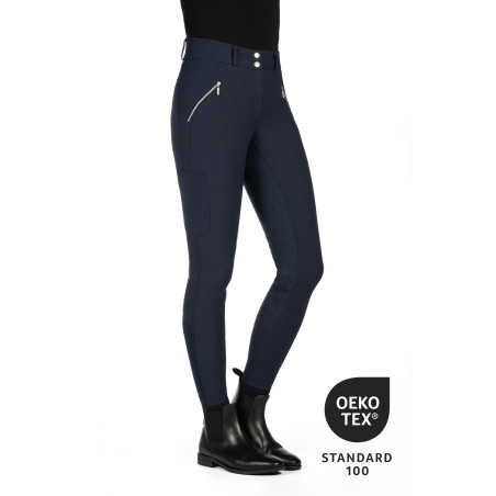 Pantaloni HKM Lia a vita alta con fondo intero in Alos