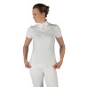 Polo da concorso HKM Skadi maniche corte donna - Bianco