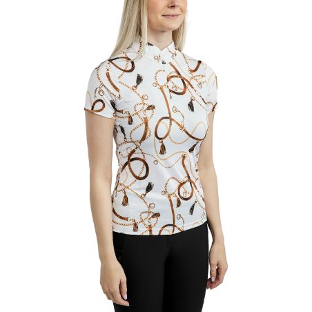 Polo a maniche corte Montar stampato Haily Bridle donna
