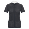 Polo da concorso in mesh Imperial Riding Grandprix a maniche corte da donna - Nero