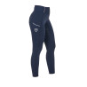Leggings aderenti da donna con grip completo Classic Equestro - Blazer navy / bianco