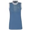 Polo CANDIBA da donna senza maniche Flags & Cup - Blu temporale