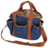 Borsa da toelettatura Zip Kerbl - Blu scuro / cognac