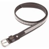 Strassriem T de T - Havana scuro / bianco