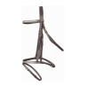 Briglia clincher bianca Goya T de T - Havana scuro