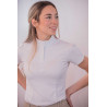 Polo da concorso Pénélope Las Honey maniche corte - Bianco