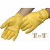 Guanti in pelle scamosciata T de T - Dorato