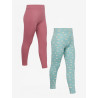 Leggings Mini LeMieux confezione da 2 - Limone / peonia