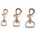 Moschettone a pompa con anello quadrato T di T