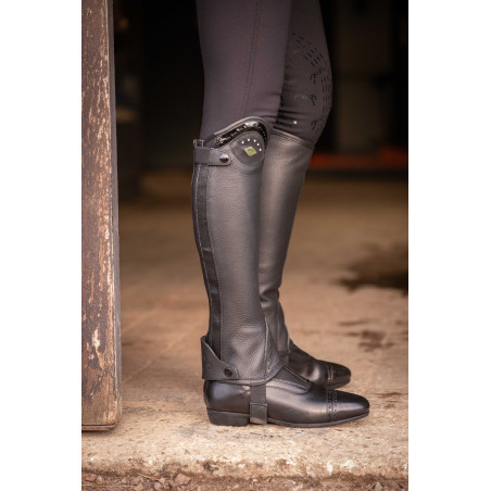 Mini-chaps Pénélope Prisca in cuoio