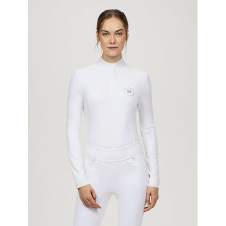 Polo da concorso Tommy Hilfiger Equestrian Taylor Strass maniche lunghe