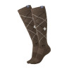 Calze da equitazione ELT Argyle - Marrone verde