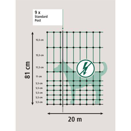 Recinzione di delimitazione Camping Net AKO