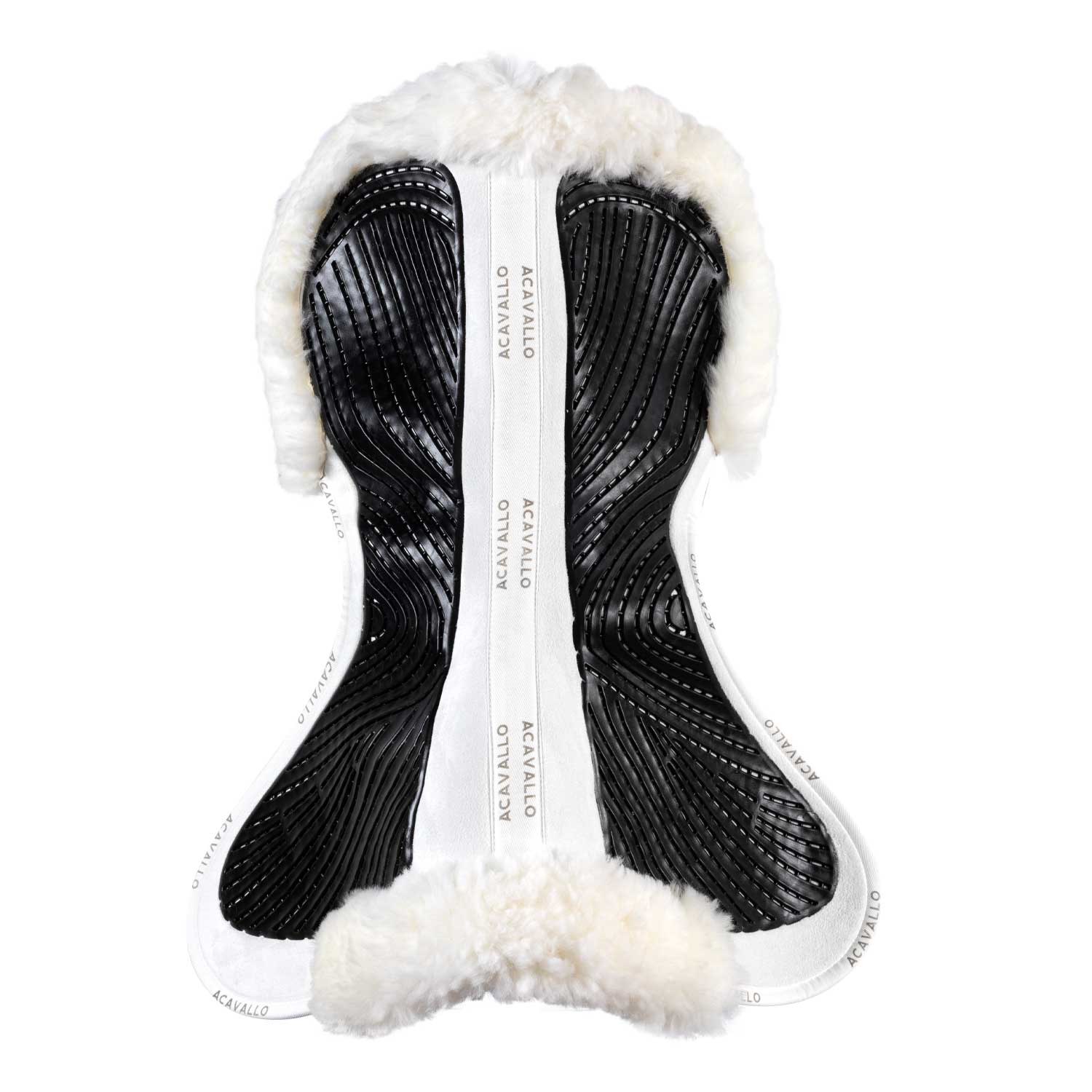 Ammortizzatore in memory foam con rialzo anteriore e posteriore Acavallo Nero / naturale