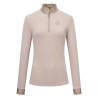 Top Imperial Riding Anna a maniche lunghe - Grigio / sabbia