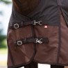 Coperta da esterno Imperial Riding Customized High Neck 300 g - Marrone scuro / marrone chiaro