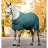 Coperta asciugante Horseware Rambo Techni Waffle Cooler - Verde dinastia / blu marine / argento