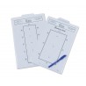 Tabella di apprendimento per test di dressage - Bianco