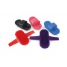 Curry comb in plastica Shires - Blu