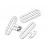 Kit clip per sottopancia Shires - Argentato