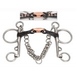 Filet Pelham Shires in acciaio dolce a doppio snodo in rame