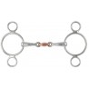 Mors 3 anelli rame Lozenge Gag Shires - Acciaio inossidabile