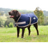 Coperta per cane Weatherbeeta ComFiTec Essential - Blu navy / argento / rosso