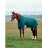 Coperta Weatherbeeta ComFiTec Plus Dynamic Turnout 220 g collo alto - Verde foresta / blu navy