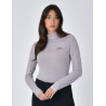 Top prestazionale Weatherbeeta a maniche lunghe in bambù da donna - Lilla brunito