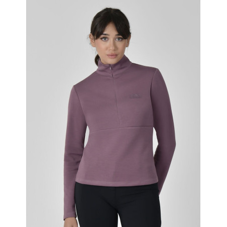 Top Weatherbeeta a maniche lunghe 1/2 zip da donna Copper