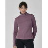 Top Weatherbeeta a maniche lunghe 1/2 zip da donna Copper - Bordeaux malva
