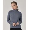Top Weatherbeeta a maniche lunghe 1/2 zip da donna Copper - Blu ardesia