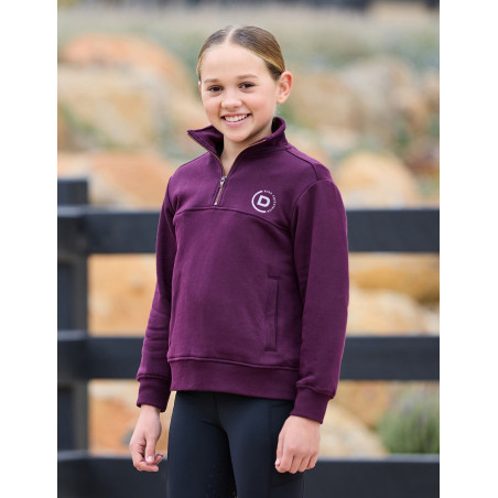 Pullover in pile Dublin 1/4 Zip bambino